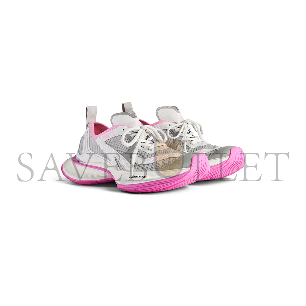 BALENCIAGA WOMEN'S CIRCUIT SNEAKER IN GREY WHITE PINK 793944WFLGY1950